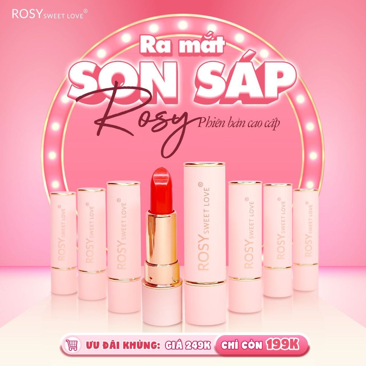 SON SÁP LÌ ROSY MÀU CAM ĐÀO SIÊU HOT TÔN DA TRẮNG BỀN MÀU 8H SON SÁP LÌ ROSY MÀU CAM ĐÀO SIÊU HOT TÔN DA TRẮNG BỀN MÀU 8H
