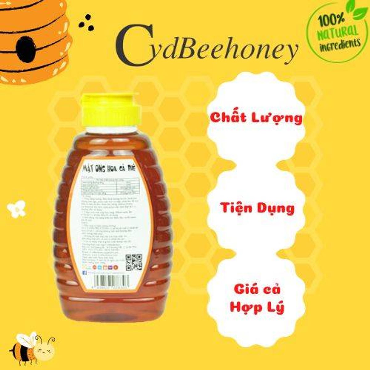 Mật Ong Nguyên Chất Hoa Cafe 500g Cvdbeehoney - Coffee Flower Honey Mật Ong Nguyên Chất Hoa Cafe 500g Cvdbeehoney - Coffee Flower Honey