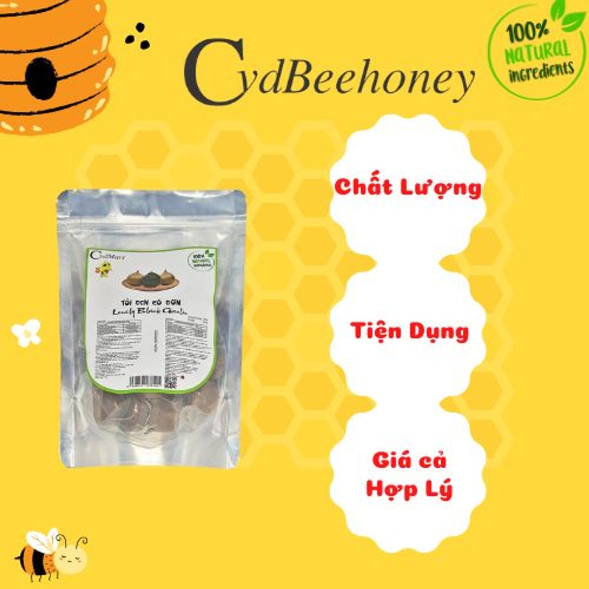 Tỏi Đen Cô Đơn 250g CvdMart - Lonely Black Garlic Tỏi Đen Cô Đơn 250g CvdMart - Lonely Black Garlic