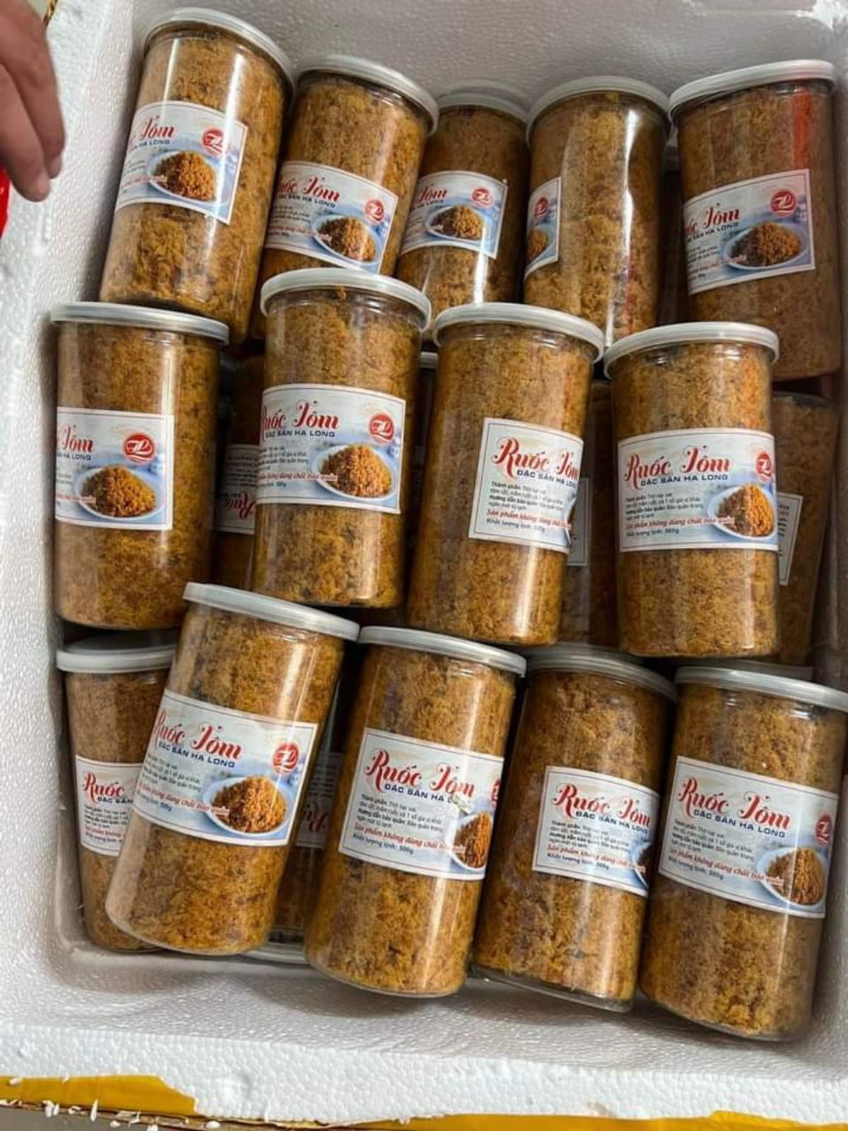 Ruốc tôm - đặc sản Hạ Long, đóng từ hộp 500gr, ruốc tôm loại một, giá mềm cho sỉ lấy số lượng - dropship từ 2 hộp - 1kg Ruốc tôm - đặc sản Hạ Long, đóng từ hộp 500gr, ruốc tôm loại một, giá mềm cho sỉ lấy số lượng - dropship từ 2 hộp - 1kg