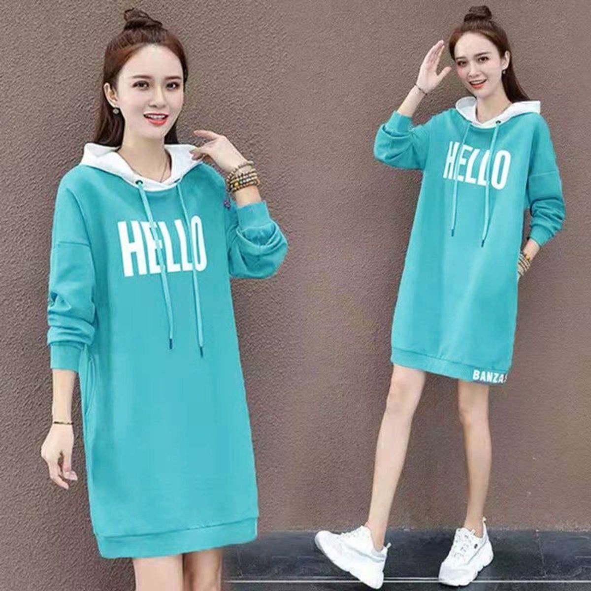 ĐẦM THUN SUÔNG HELLO CÓ NÓN - DT1708 ĐẦM THUN SUÔNG HELLO CÓ NÓN - DT1708