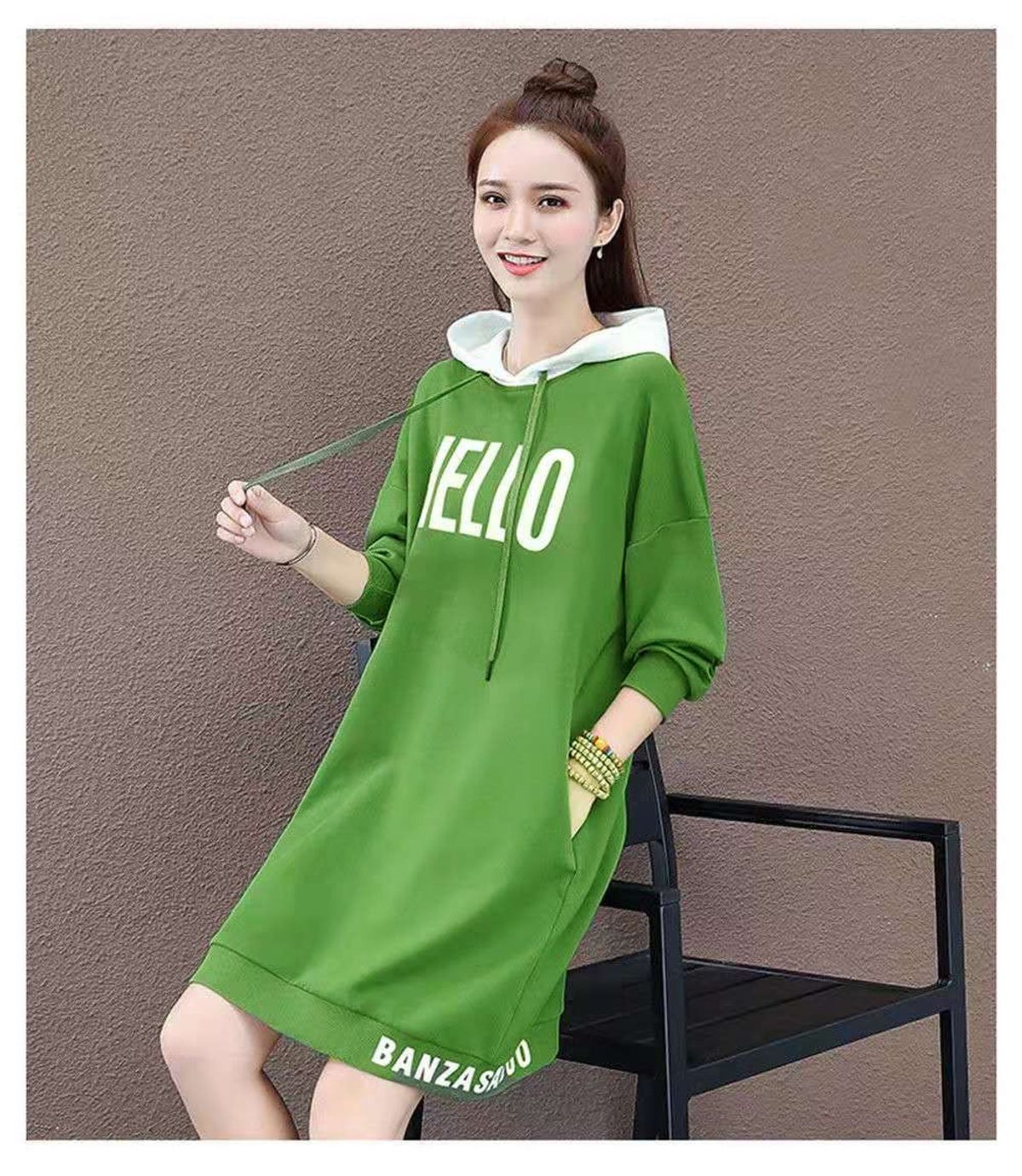 ĐẦM THUN SUÔNG HELLO CÓ NÓN - DT1708 ĐẦM THUN SUÔNG HELLO CÓ NÓN - DT1708