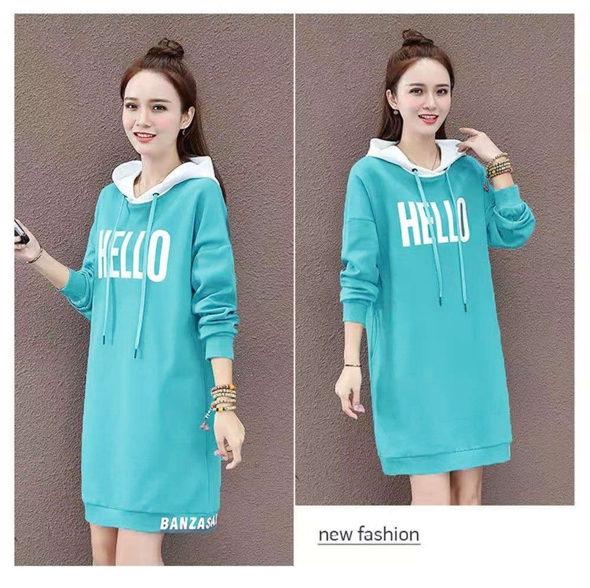 ĐẦM THUN SUÔNG HELLO CÓ NÓN - DT1708 ĐẦM THUN SUÔNG HELLO CÓ NÓN - DT1708