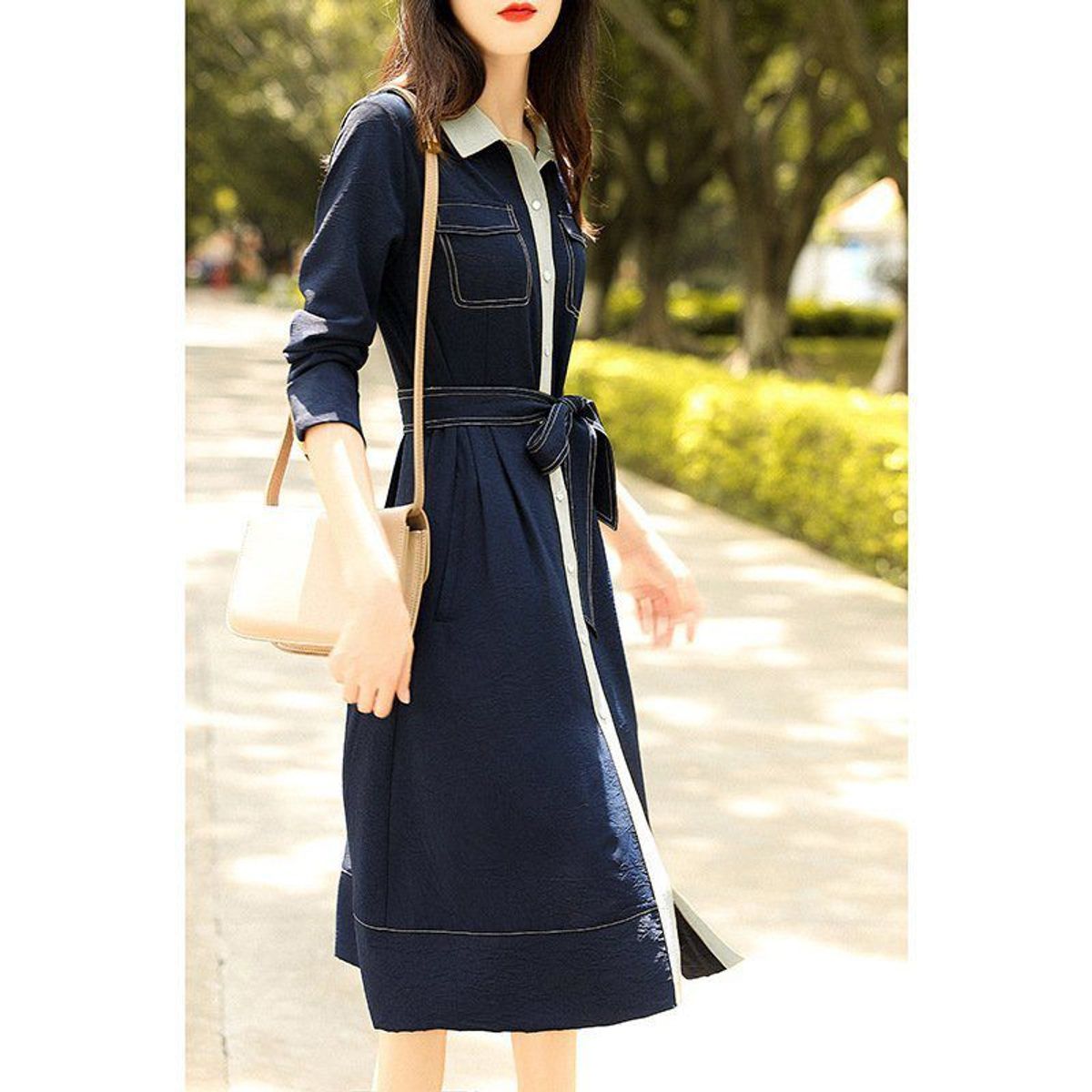 ĐẦM XÒE DENIM PHỐI VIỀN TAY LỞ - DT1707 ĐẦM XÒE DENIM PHỐI VIỀN TAY LỞ - DT1707
