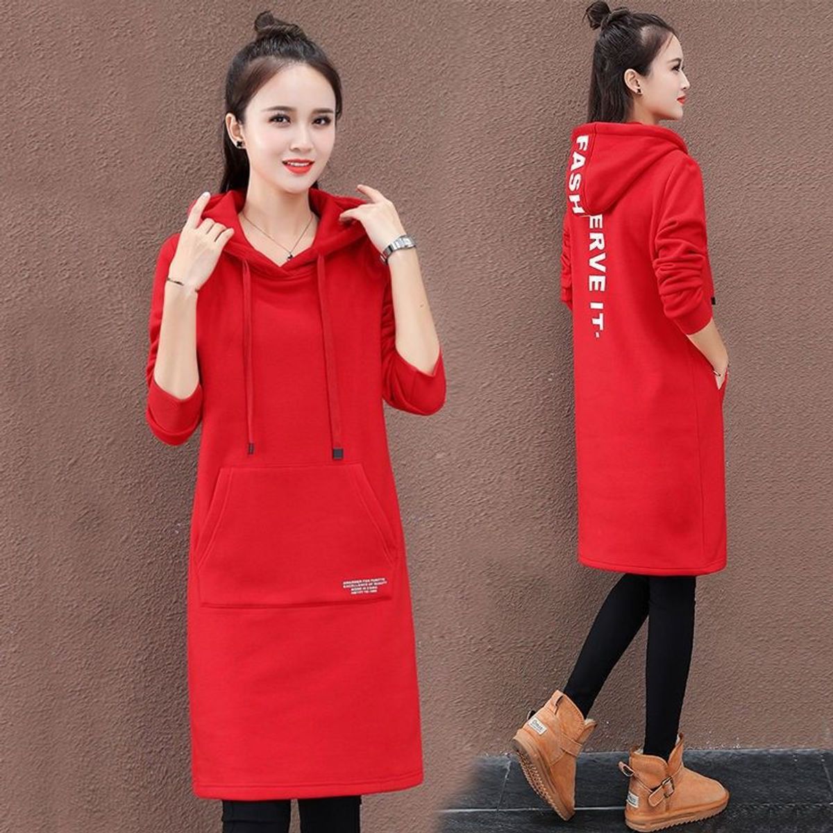 ĐẦM THUN SUÔNG CÓ NÓN FASHION – DT1710 ĐẦM THUN SUÔNG CÓ NÓN FASHION – DT1710