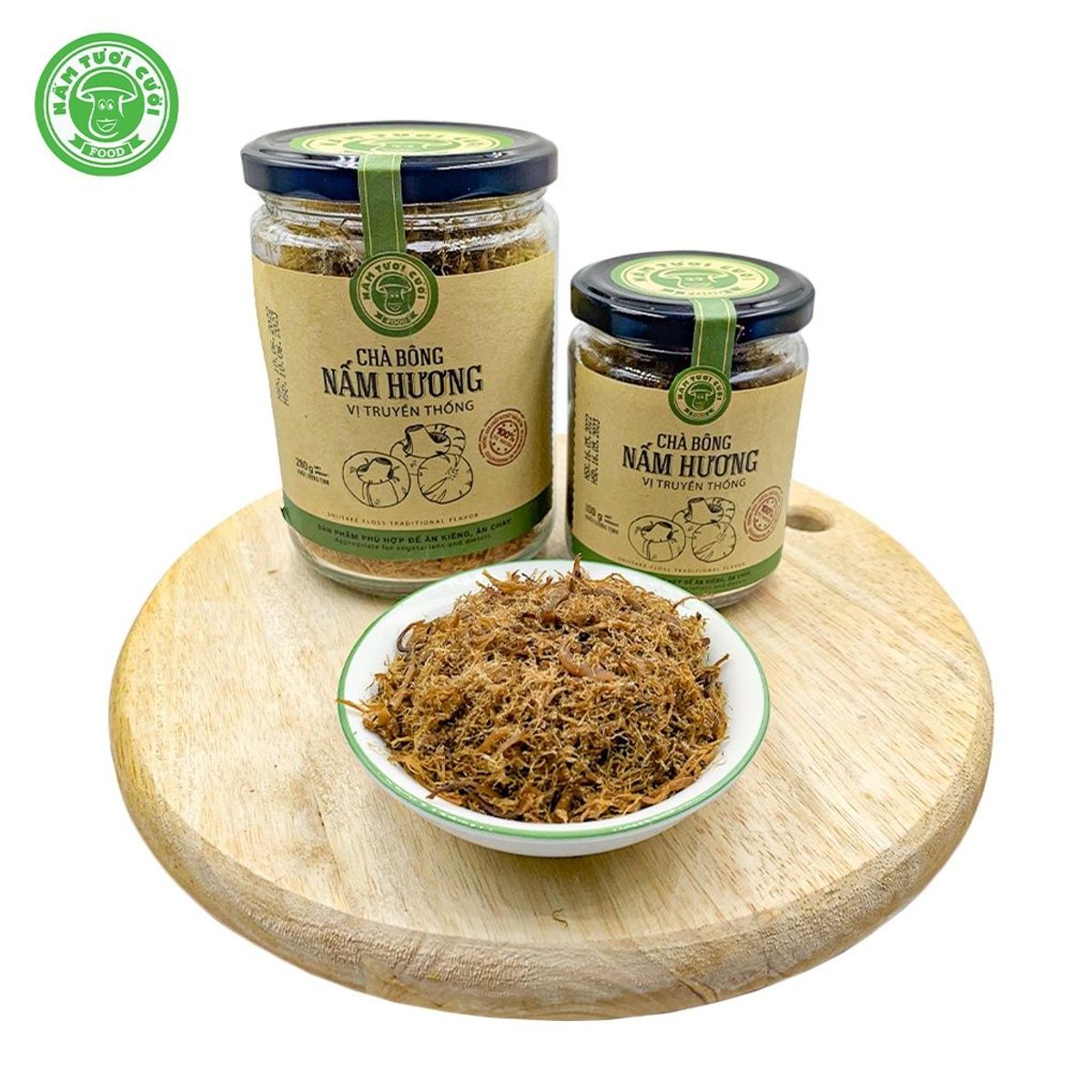 Chà Bông Nấm Chay Vị Truyền Thống 100g - Nấm Tươi Cười Chà Bông Nấm Chay Vị Truyền Thống 100g - Nấm Tươi Cười