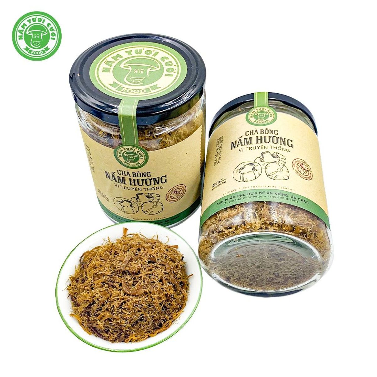 Chà Bông Nấm Chay Vị Truyền Thống 100g - Nấm Tươi Cười Chà Bông Nấm Chay Vị Truyền Thống 100g - Nấm Tươi Cười