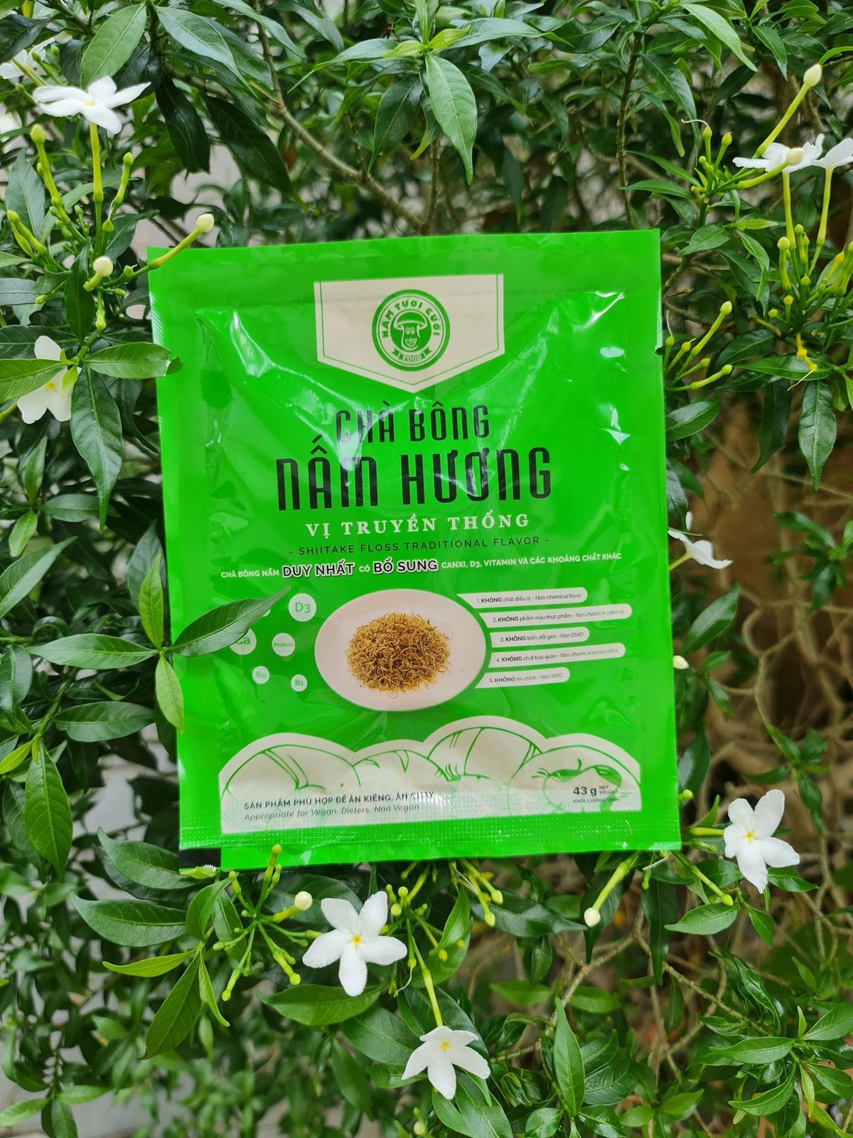 Chà Bông Nấm Chay Vị Truyền Thống 43g - Nấm Tươi Cười Chà Bông Nấm Chay Vị Truyền Thống 43g - Nấm Tươi Cười