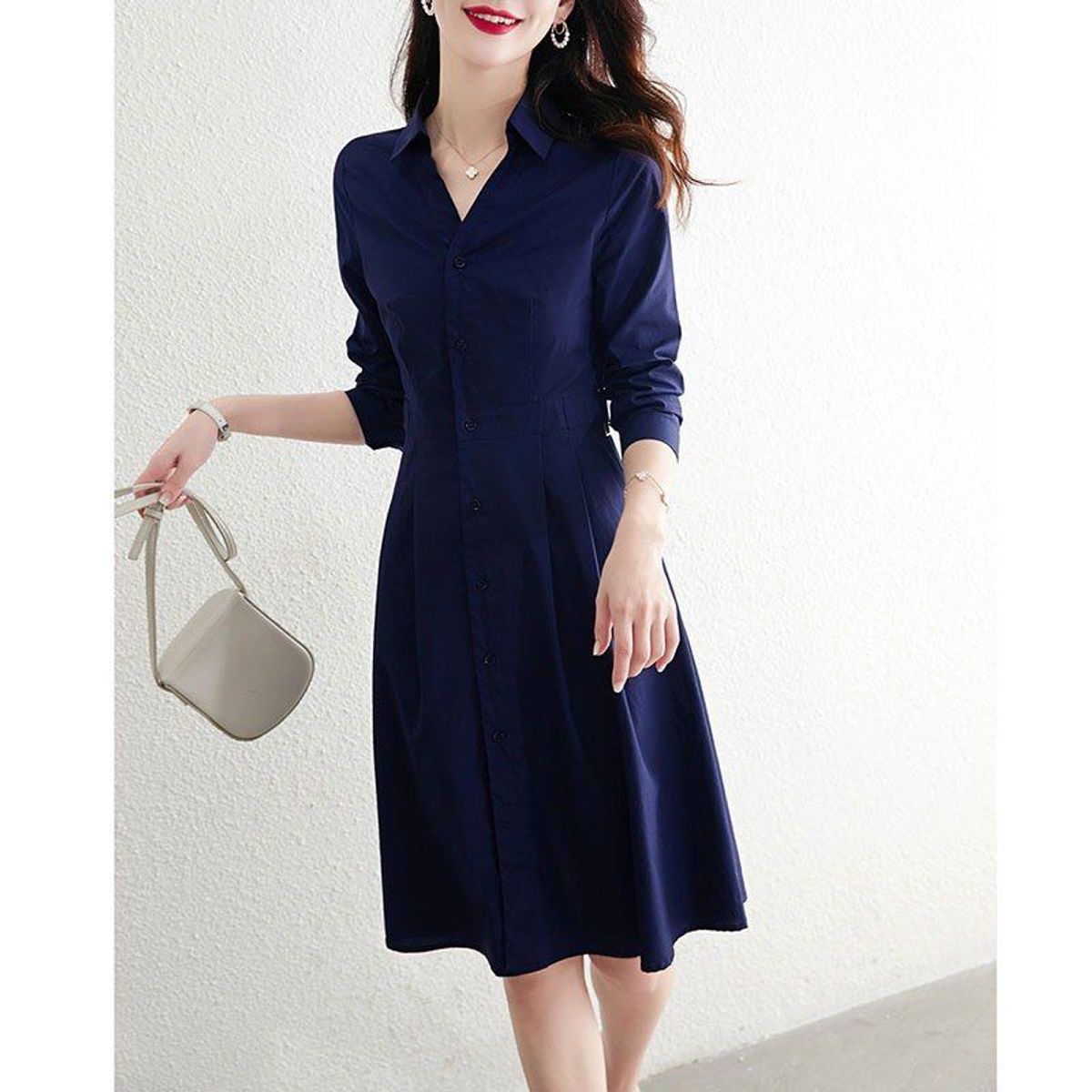 ĐẦM XÒE XANH SƠ MI TAY DÀI – DT1713 ĐẦM XÒE XANH SƠ MI TAY DÀI – DT1713