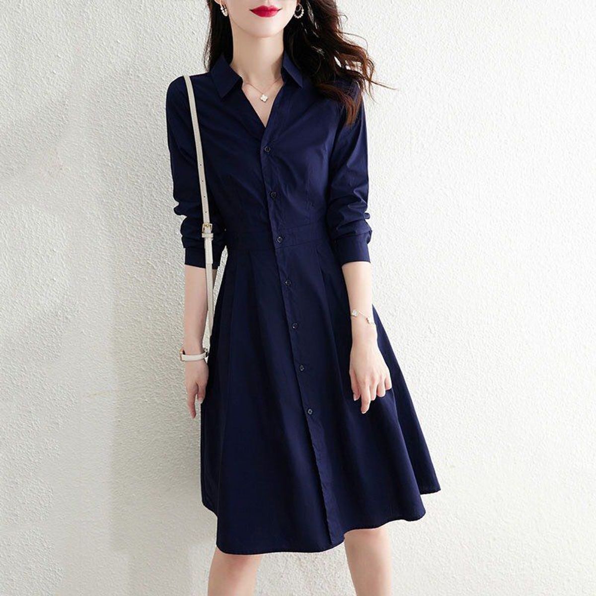ĐẦM XÒE XANH SƠ MI TAY DÀI – DT1713 ĐẦM XÒE XANH SƠ MI TAY DÀI – DT1713