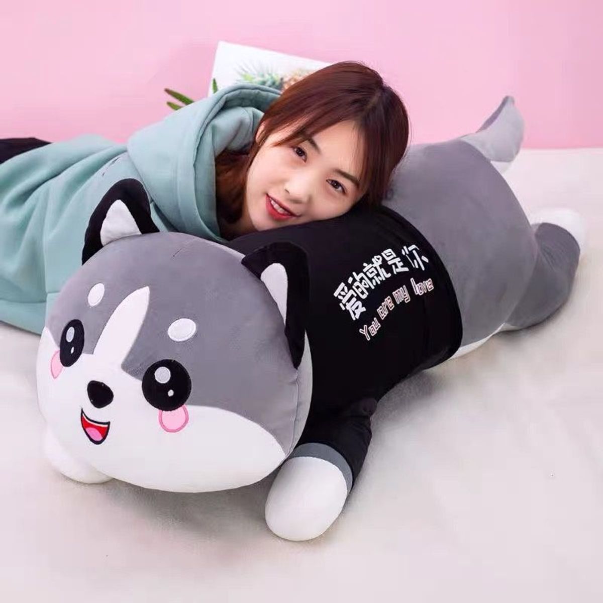 Gấu Bông Mèo Husky Thú Bông Siêu To Khổng Lồ Lông Nhung Mềm Mịn Co Dãn 4 Chiều Size 50cm-1m5 Gấu Bông Mèo Husky Thú Bông Siêu To Khổng Lồ Lông Nhung Mềm Mịn Co Dãn 4 Chiều Size 50cm-1m5