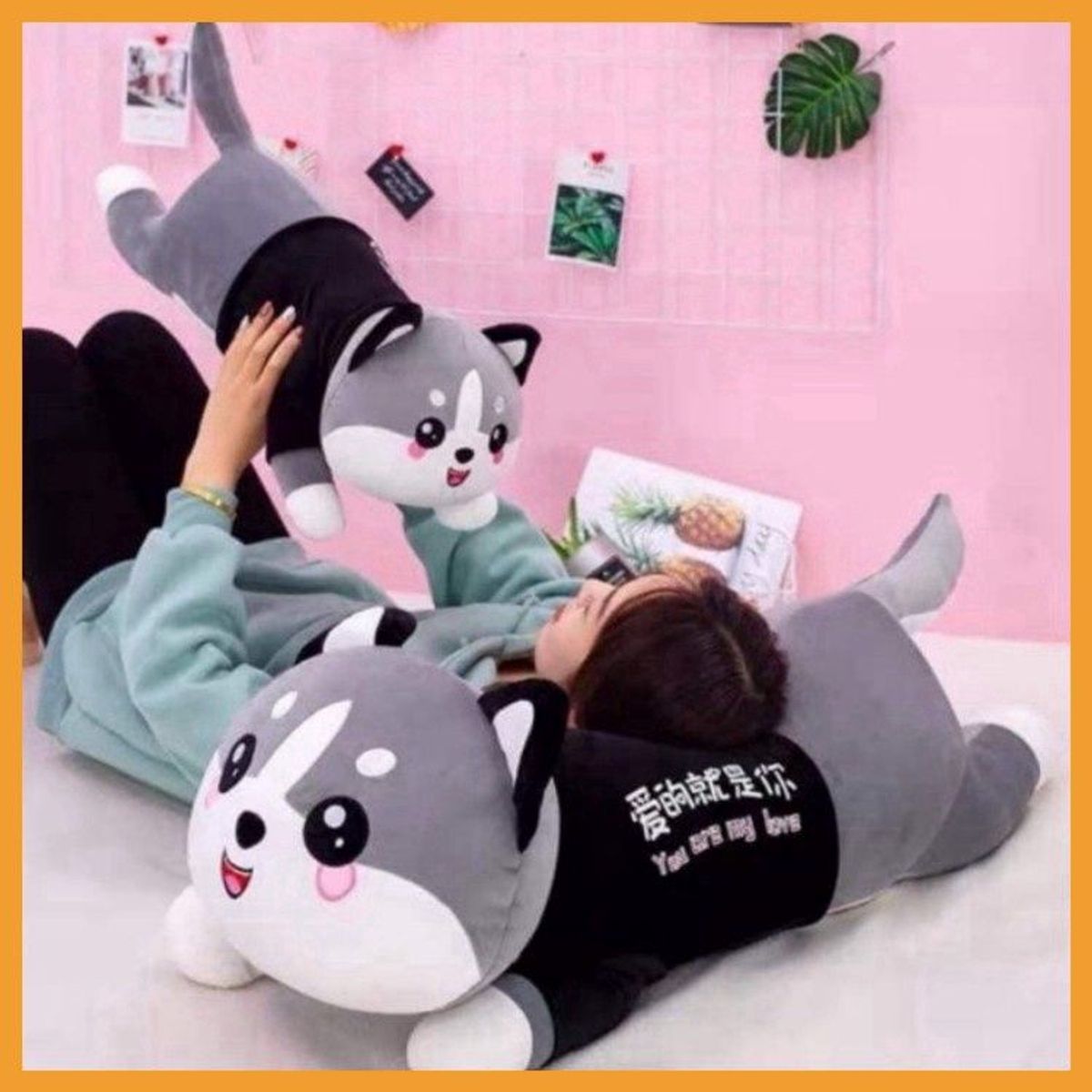 Gấu Bông Mèo Husky Thú Bông Siêu To Khổng Lồ Lông Nhung Mềm Mịn Co Dãn 4 Chiều Size 50cm-1m5 Gấu Bông Mèo Husky Thú Bông Siêu To Khổng Lồ Lông Nhung Mềm Mịn Co Dãn 4 Chiều Size 50cm-1m5