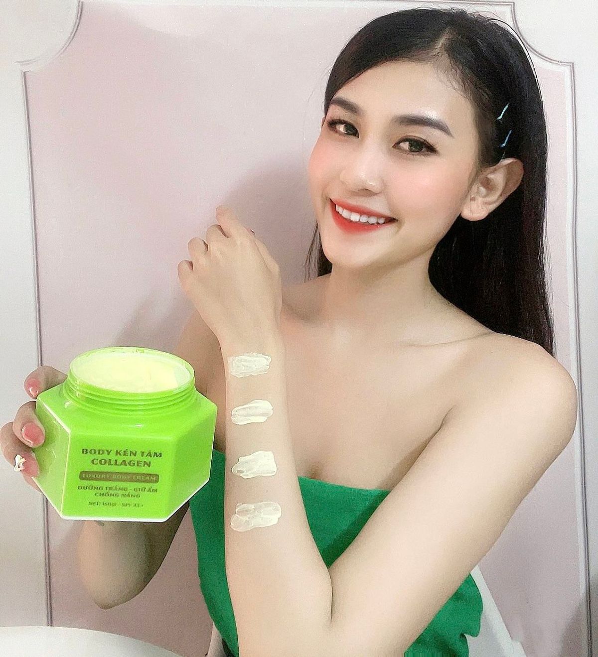 Kem trắng da body kén tằm collagen NDK Kem trắng da body kén tằm collagen NDK