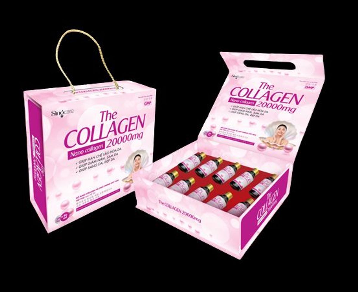 Nước Collagen 20000mg giúp giảm nám, sáng da, đẹp da Hộp 10 Chai - Singcare Nước Collagen 20000mg giúp giảm nám, sáng da, đẹp da Hộp 10 Chai - Singcare
