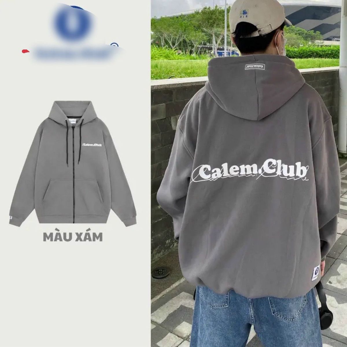 Áo khoác chống nắng in C.Lclub form rộng unisex . Áo khoác chống nắng in C.Lclub form rộng unisex .