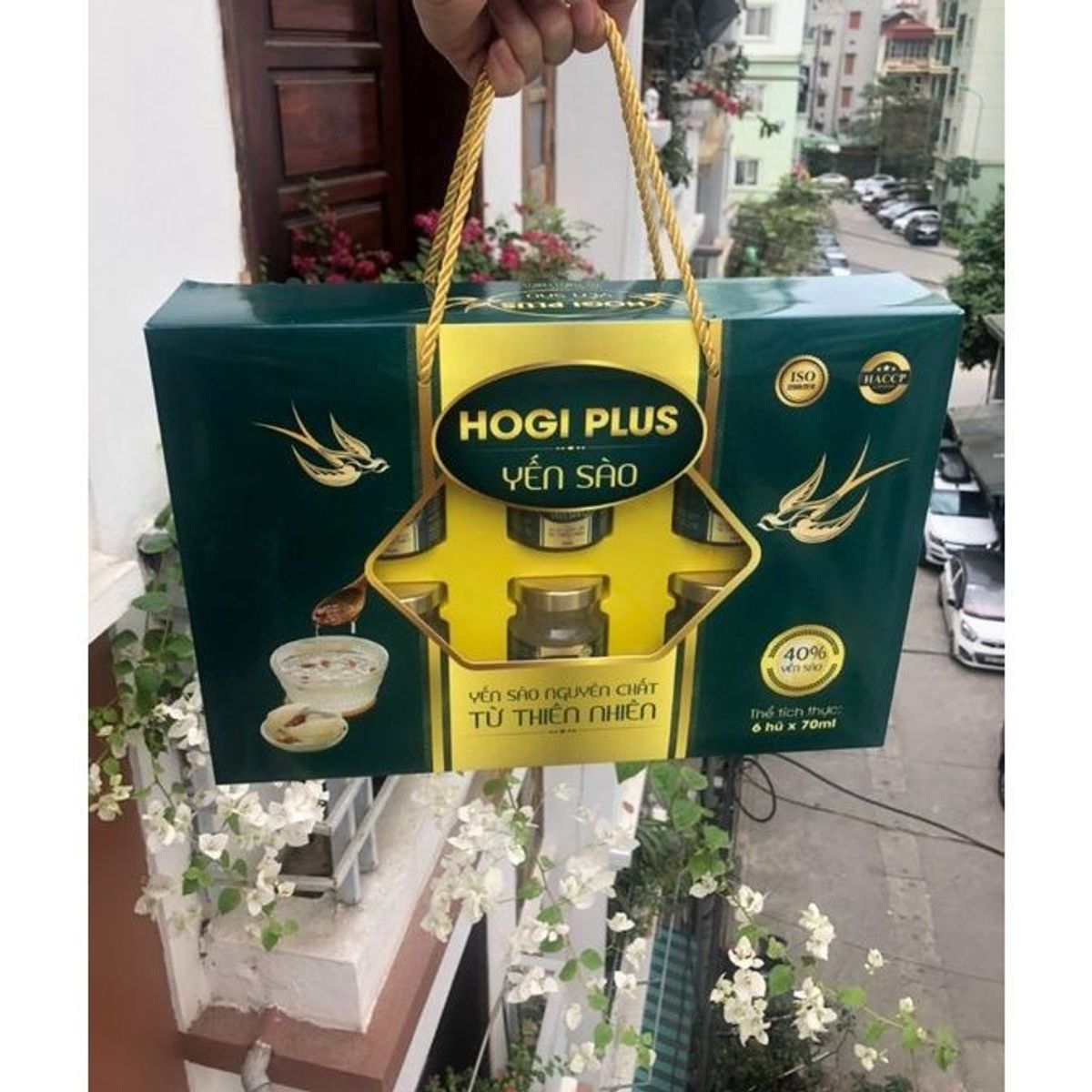 Yến sào nguyên chất HOGI Plus 40% yến Hộp 6 lọ x 70ml Yến sào nguyên chất HOGI Plus 40% yến Hộp 6 lọ x 70ml