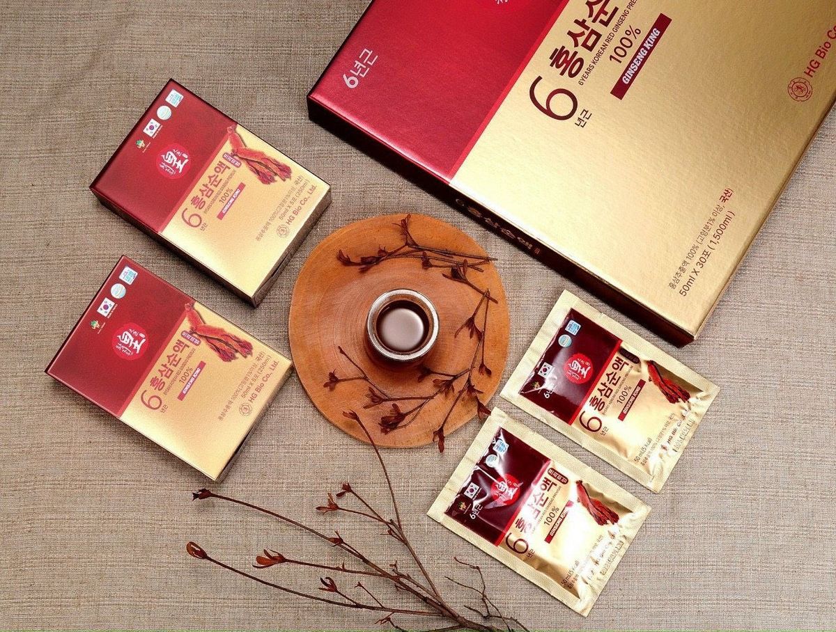 Tinh Chất Hồng Sâm Cao Cấp 100% Không Đường Gingseng King 30 gói x 50 ml( Đặc Biệt Tốt cho Người Tiểu Đường, Ăn Kiêng) Tinh Chất Hồng Sâm Cao Cấp 100% Không Đường Gingseng King 30 gói x 50 ml( Đặc Biệt Tốt cho Người Tiểu Đường, Ăn Kiêng)