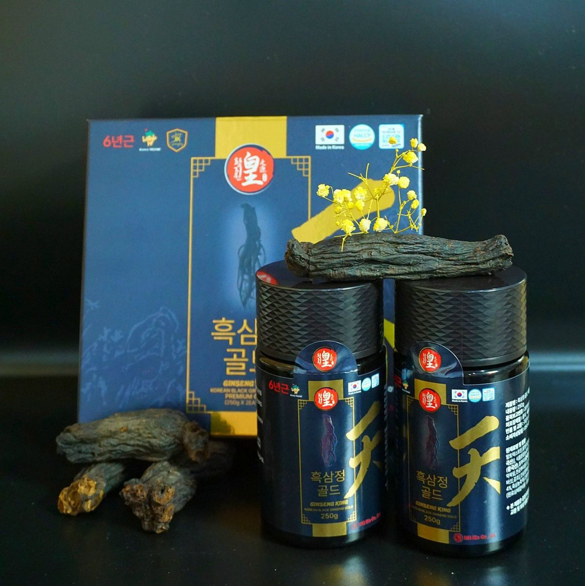 Cao Hắc Sâm Trường Thọ Hàn Quốc Gingseng King 250gr x 2 lọ- Loại Thượng Hạng Cao Hắc Sâm Trường Thọ Hàn Quốc Gingseng King 250gr x 2 lọ- Loại Thượng Hạng