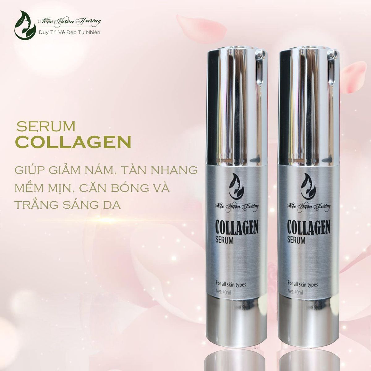 SERUM COLLAGEN CHỐNG LÃO HÓA, CĂNG BÓNG DA - MỘC THIÊN HƯƠNG SERUM COLLAGEN CHỐNG LÃO HÓA, CĂNG BÓNG DA - MỘC THIÊN HƯƠNG