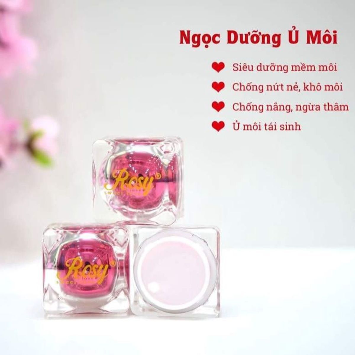 COMBO 3 NGỌC DƯỠNG Ủ MÔI - ROSY COMBO 3 NGỌC DƯỠNG Ủ MÔI - ROSY