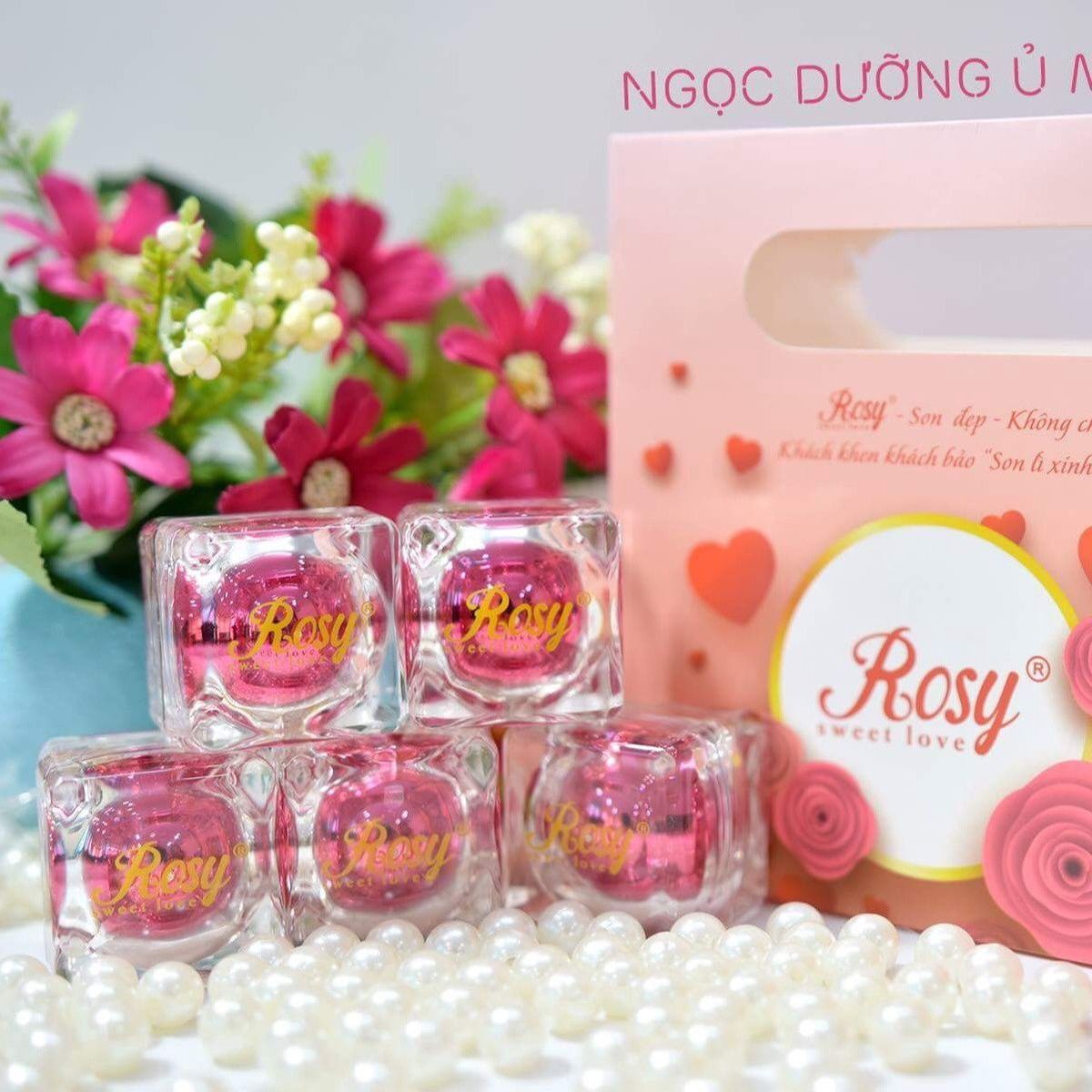 COMBO 3 NGỌC DƯỠNG Ủ MÔI - ROSY COMBO 3 NGỌC DƯỠNG Ủ MÔI - ROSY
