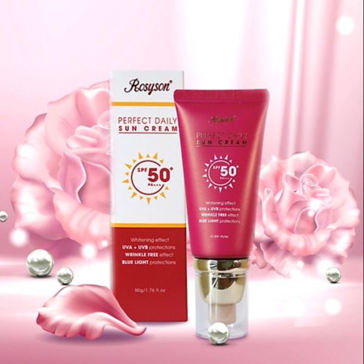 COMBO 2 KEM CHỐNG NẮNG ROSYSON PERFECT DAILY SUN CREAM - ROSY COMBO 2 KEM CHỐNG NẮNG ROSYSON PERFECT DAILY SUN CREAM - ROSY