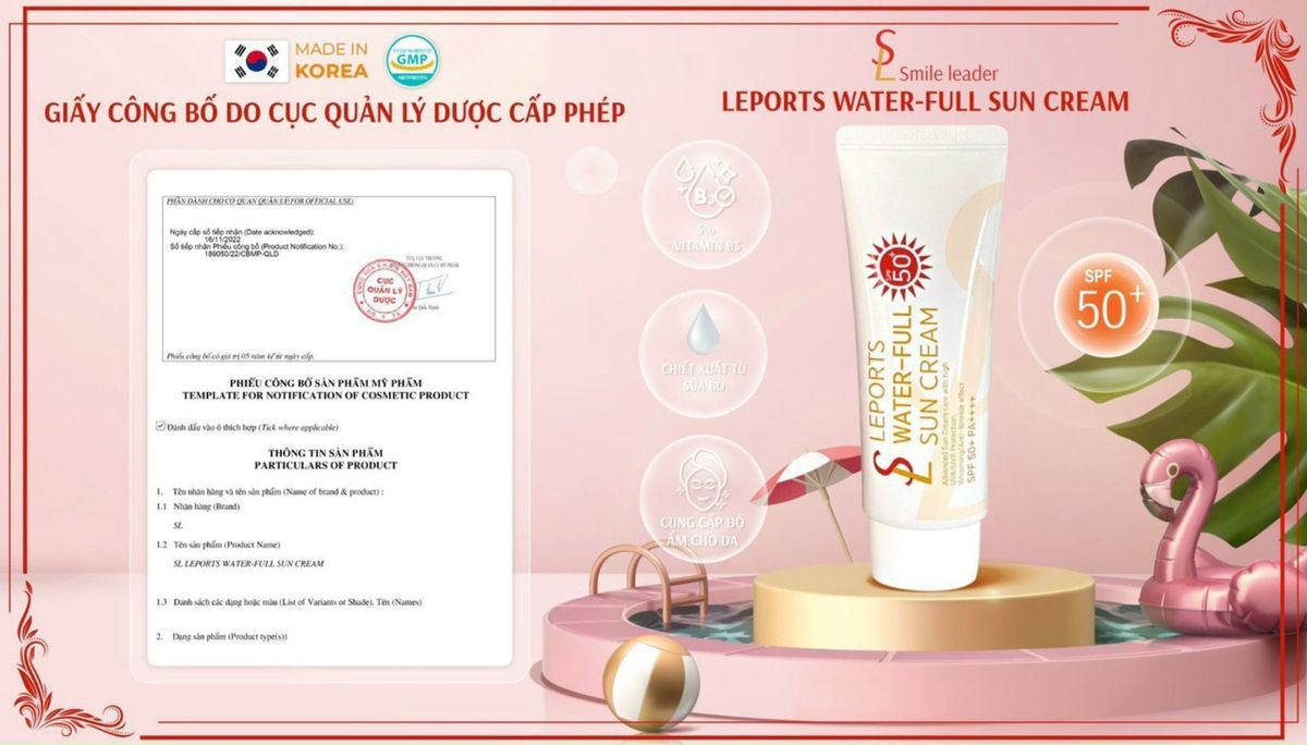 KEM CHỐNG NẮNG VẬT LÝ NÂNG TONE SL SMILE LEADER SPS 50++ - SMILE LEADER HÀN QUỐC KEM CHỐNG NẮNG VẬT LÝ NÂNG TONE SL SMILE LEADER SPS 50++ - SMILE LEADER HÀN QUỐC