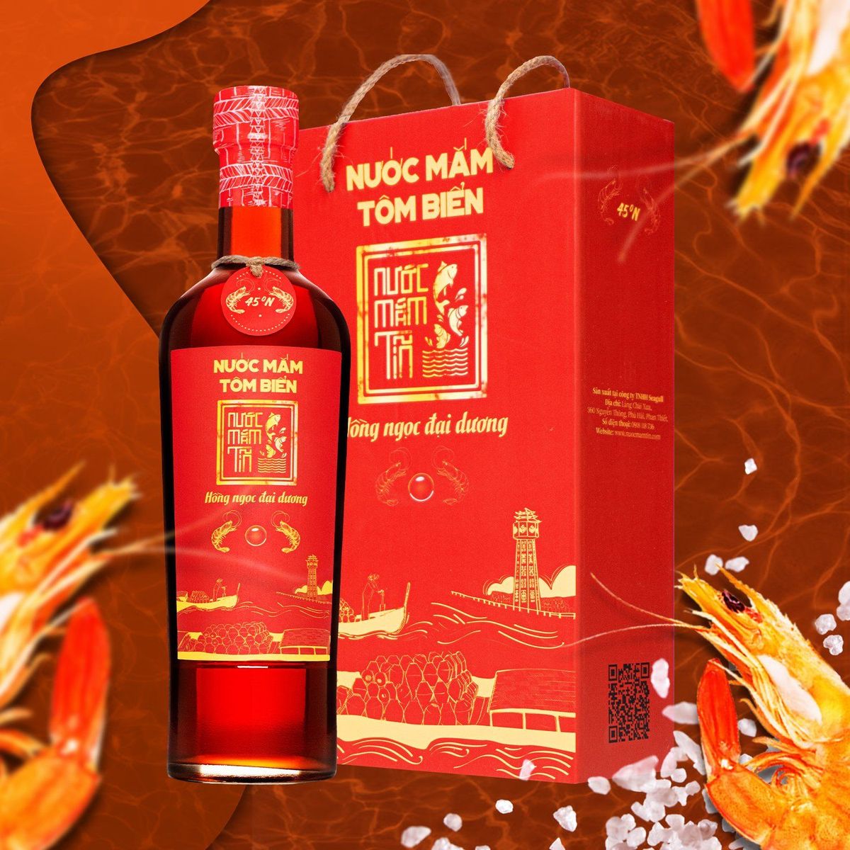 NƯỚC MẮM TĨN TÔM BIỂN HỒNG NGỌC ĐẠI DƯƠNG ĐỘ ĐẠM 45N 500ML - NƯỚC MẮM TĨN NƯỚC MẮM TĨN TÔM BIỂN HỒNG NGỌC ĐẠI DƯƠNG ĐỘ ĐẠM 45N 500ML - NƯỚC MẮM TĨN