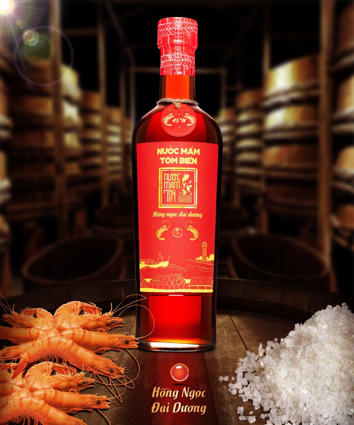 NƯỚC MẮM TĨN TÔM BIỂN HỒNG NGỌC ĐẠI DƯƠNG ĐỘ ĐẠM 45N 500ML - NƯỚC MẮM TĨN NƯỚC MẮM TĨN TÔM BIỂN HỒNG NGỌC ĐẠI DƯƠNG ĐỘ ĐẠM 45N 500ML - NƯỚC MẮM TĨN