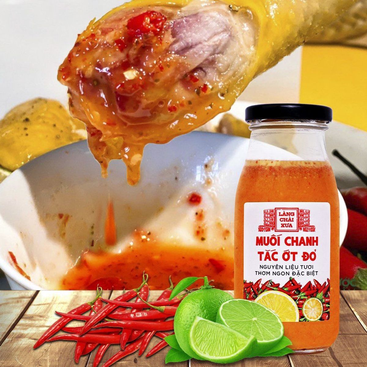 MUỐI ỚT ĐỎ CHANH TẮC CAO CẤP - LÀNG CHÀI XƯA MUỐI ỚT ĐỎ CHANH TẮC CAO CẤP - LÀNG CHÀI XƯA