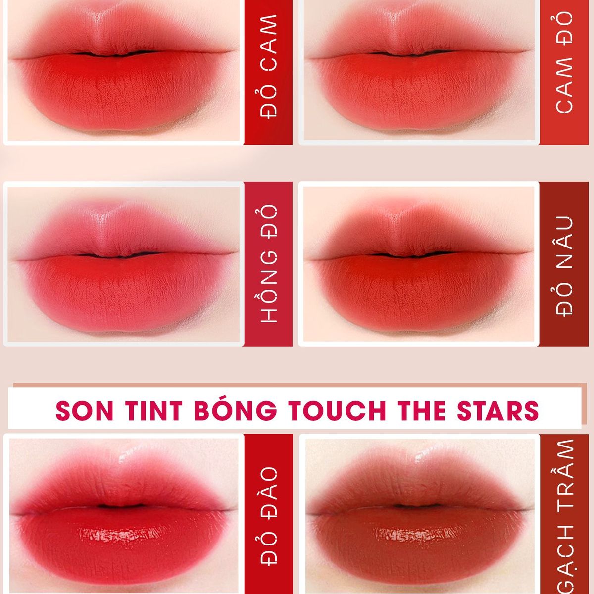 SON KEM LÌ ROSY TOUCH THE STARS VELVET TINT - ROSY SON KEM LÌ ROSY TOUCH THE STARS VELVET TINT - ROSY