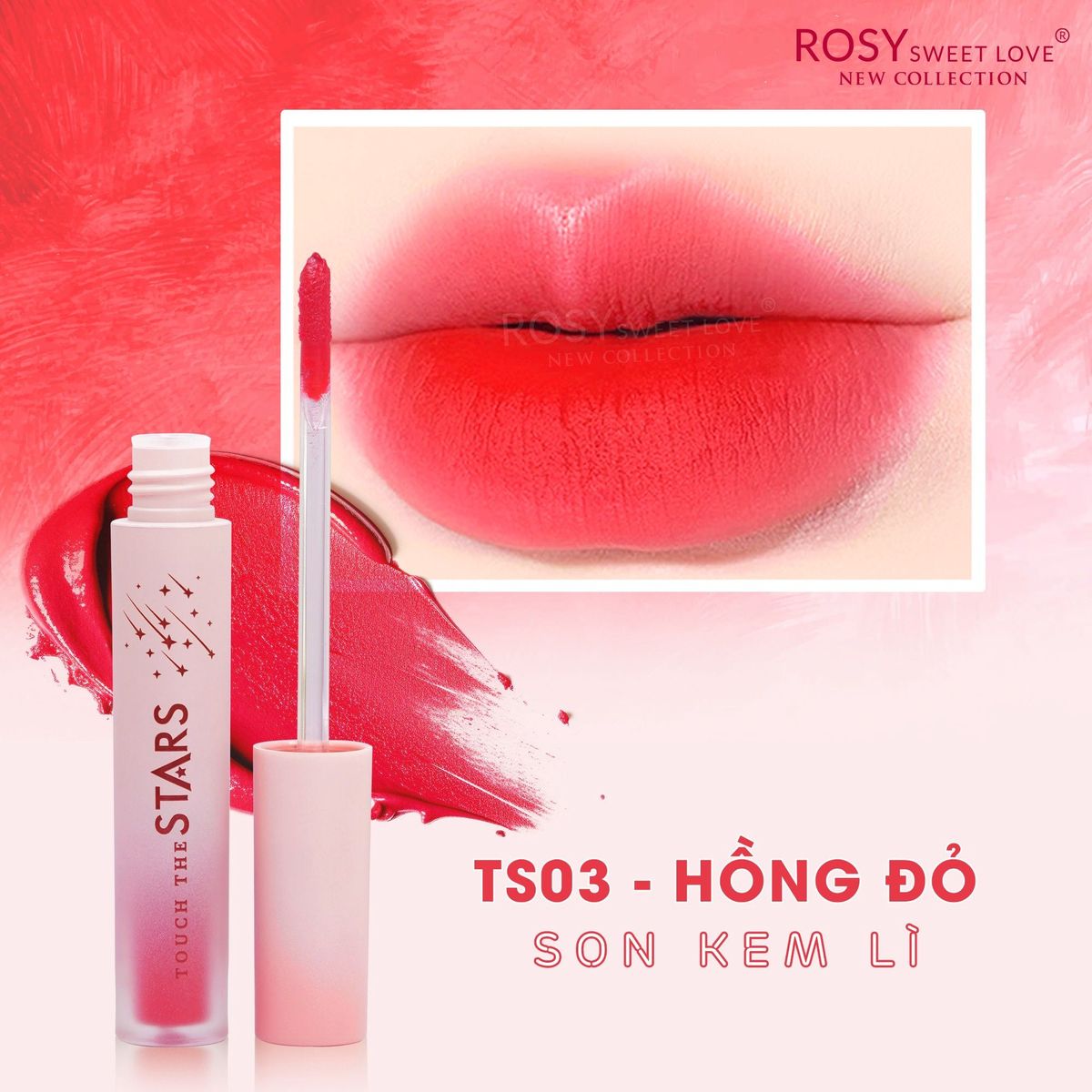 SET 2 SON KEM LÌ ROSY TOUCH THE STARS VELVET TINT - ROSY SET 2 SON KEM LÌ ROSY TOUCH THE STARS VELVET TINT - ROSY