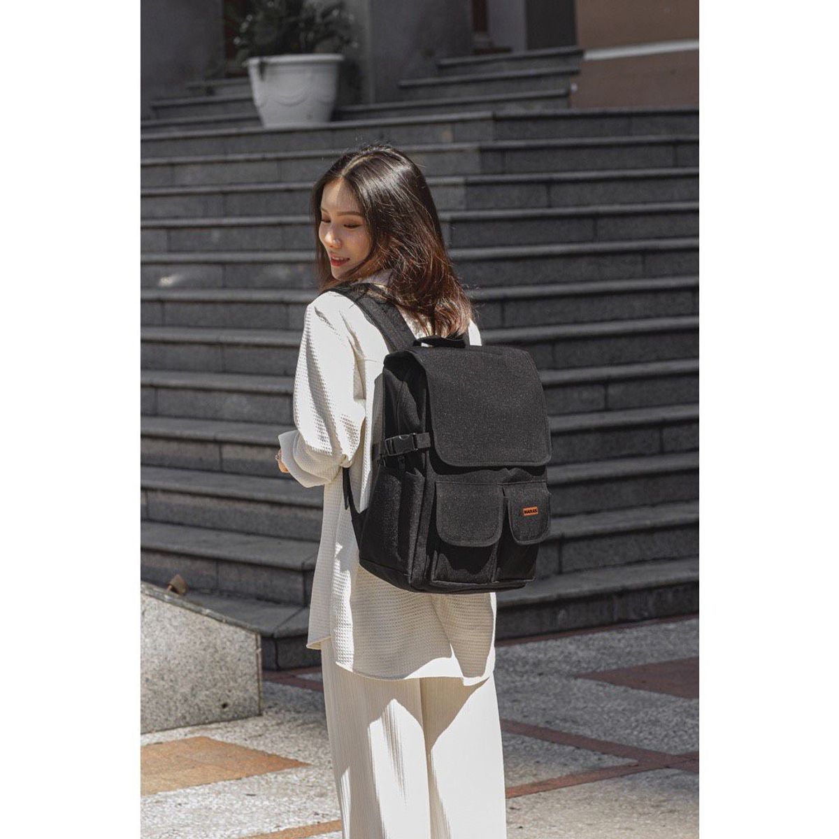 Balo Nam Nữ Chất liệu Chống thấm nước HARAS Backpack HR335 Balo Nam Nữ Chất liệu Chống thấm nước HARAS Backpack HR335