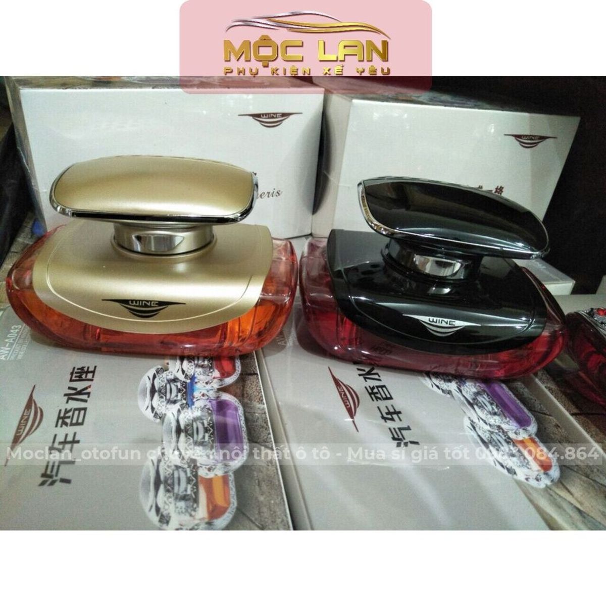 (feedback) Nước hoa ô tô WINE tinh dầu xe hơi cao cấp đặt taplo ô tô khử mùi chống say xe hoàn toàn từ thiên nhiên giá sỉ 8