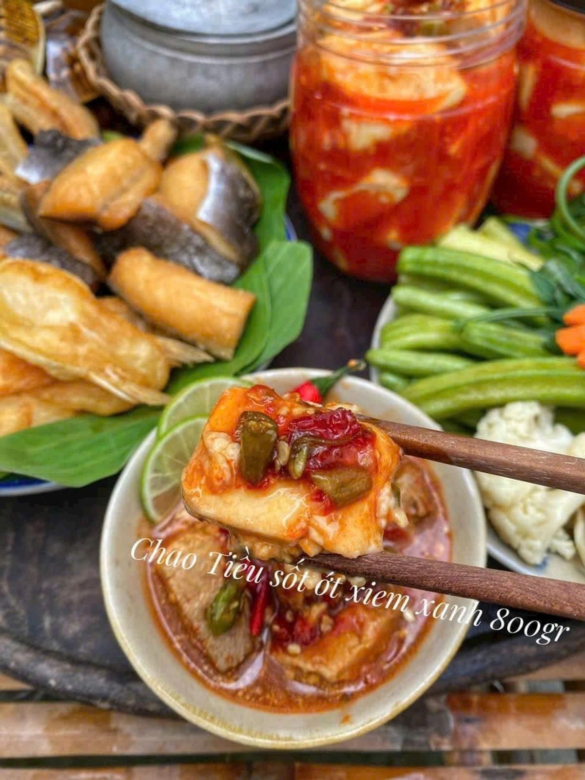 CHAO TIỀU MUỐI ỚT XIÊM XANH, ĐẶC SẢN THEO MÙA - WINNIE HOUSE (chỉ đi hàng khi khách thanh toán trước) CHAO TIỀU MUỐI ỚT XIÊM XANH, ĐẶC SẢN THEO MÙA - WINNIE HOUSE (chỉ đi hàng khi khách thanh toán trước)