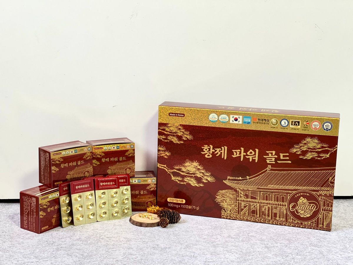 Tinh Dầu Thông Đỏ Hwangje Power Gold 150 Viên Tinh Dầu Thông Đỏ Hwangje Power Gold 150 Viên