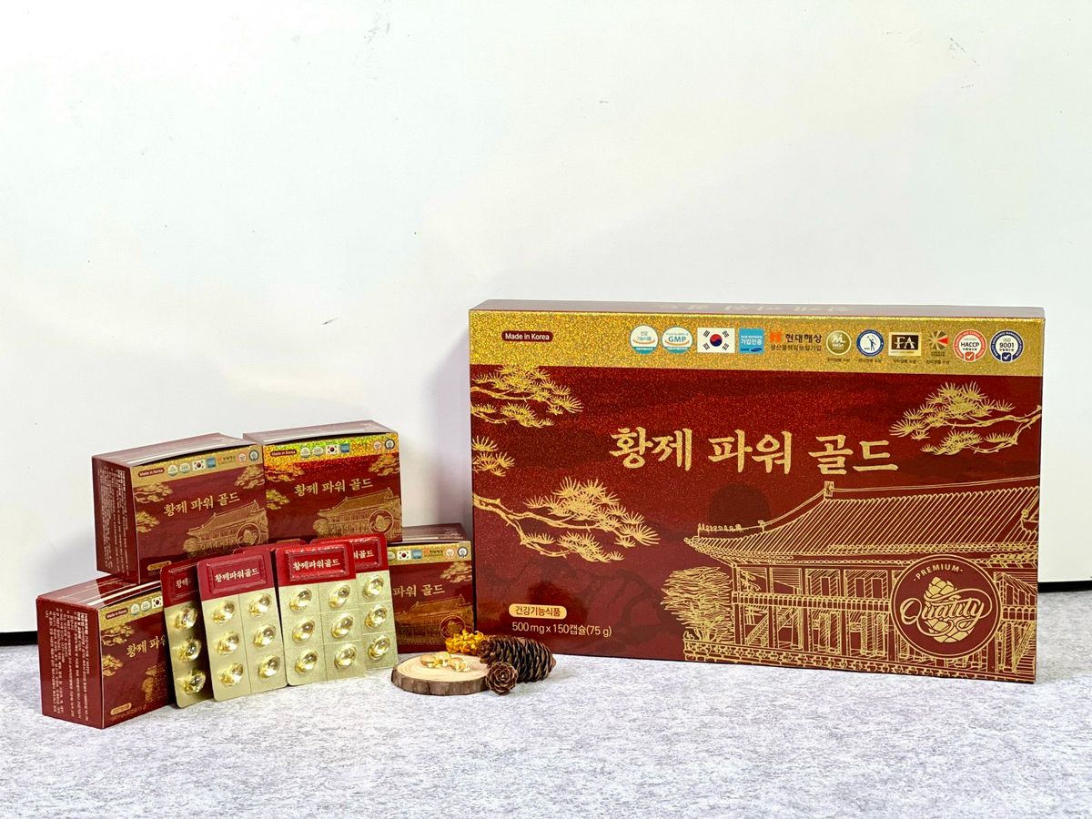 Tinh Dầu Thông Đỏ Hwangje Power Gold 150 Viên Tinh Dầu Thông Đỏ Hwangje Power Gold 150 Viên