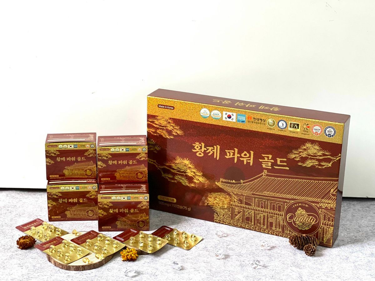 Tinh Dầu Thông Đỏ Hwangje Power Gold 150 Viên Tinh Dầu Thông Đỏ Hwangje Power Gold 150 Viên