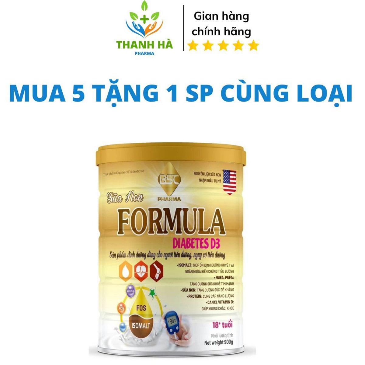 SỮA NON CHO NGƯỜI TIỂU ĐƯỜNG ỔN ĐỊNH ĐƯỜNG HUYẾT,NGỪA BIẾN CHỨNG TIỂU ĐƯỜNG,TỐT CHO TIM MẠCH,TĂNG ĐỀ KHÁNG 900G - BSC SỮA NON CHO NGƯỜI TIỂU ĐƯỜNG ỔN ĐỊNH ĐƯỜNG HUYẾT,NGỪA BIẾN CHỨNG TIỂU ĐƯỜNG,TỐT CHO TIM MẠCH,TĂNG ĐỀ KHÁNG 900G - BSC
