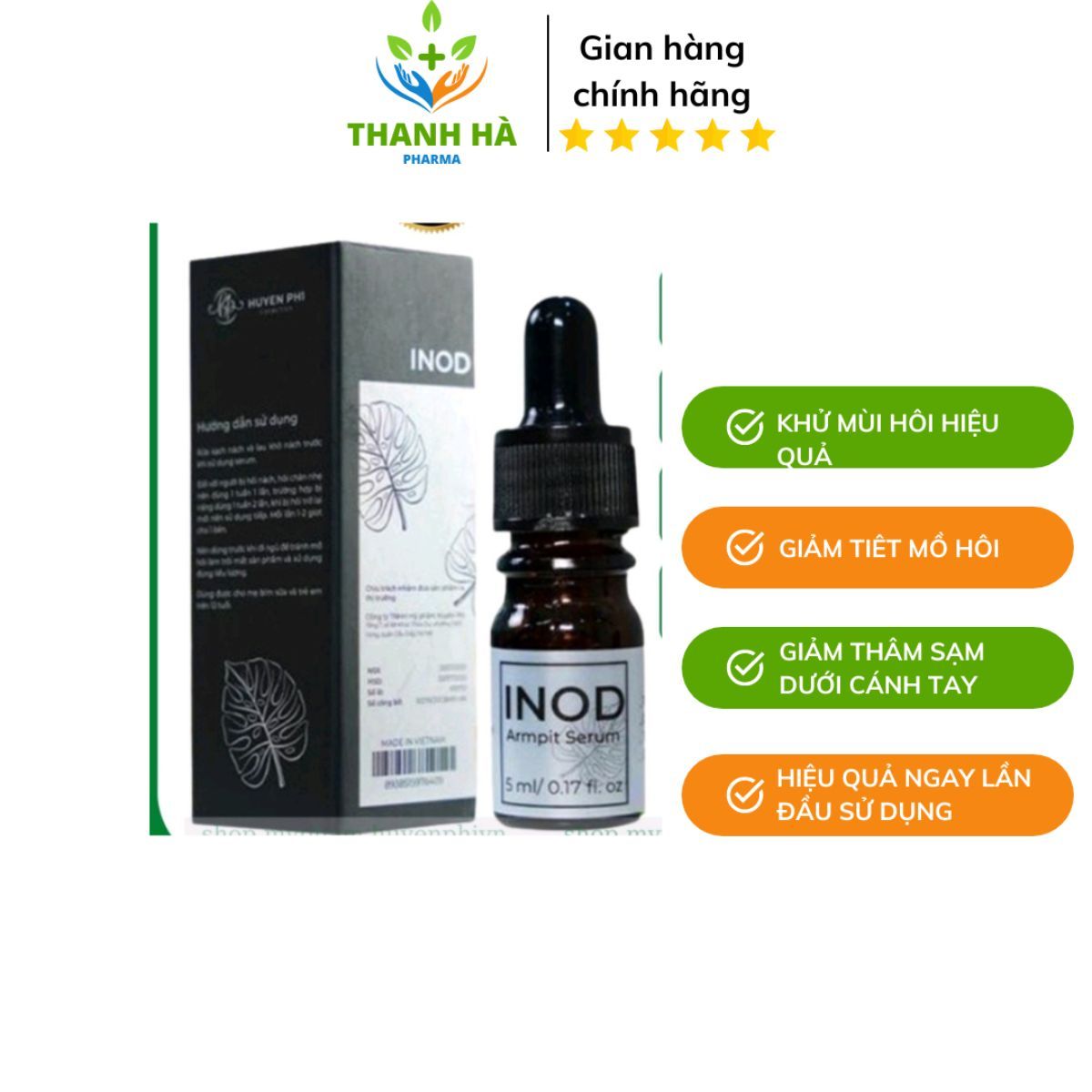 SERUM INOD HÔI NÁCH HUYỀN PHI 5 ML TRIỆT HÔI NÁCH HÔI CHÂN - HUYỀN PHI SERUM INOD HÔI NÁCH HUYỀN PHI 5 ML TRIỆT HÔI NÁCH HÔI CHÂN - HUYỀN PHI