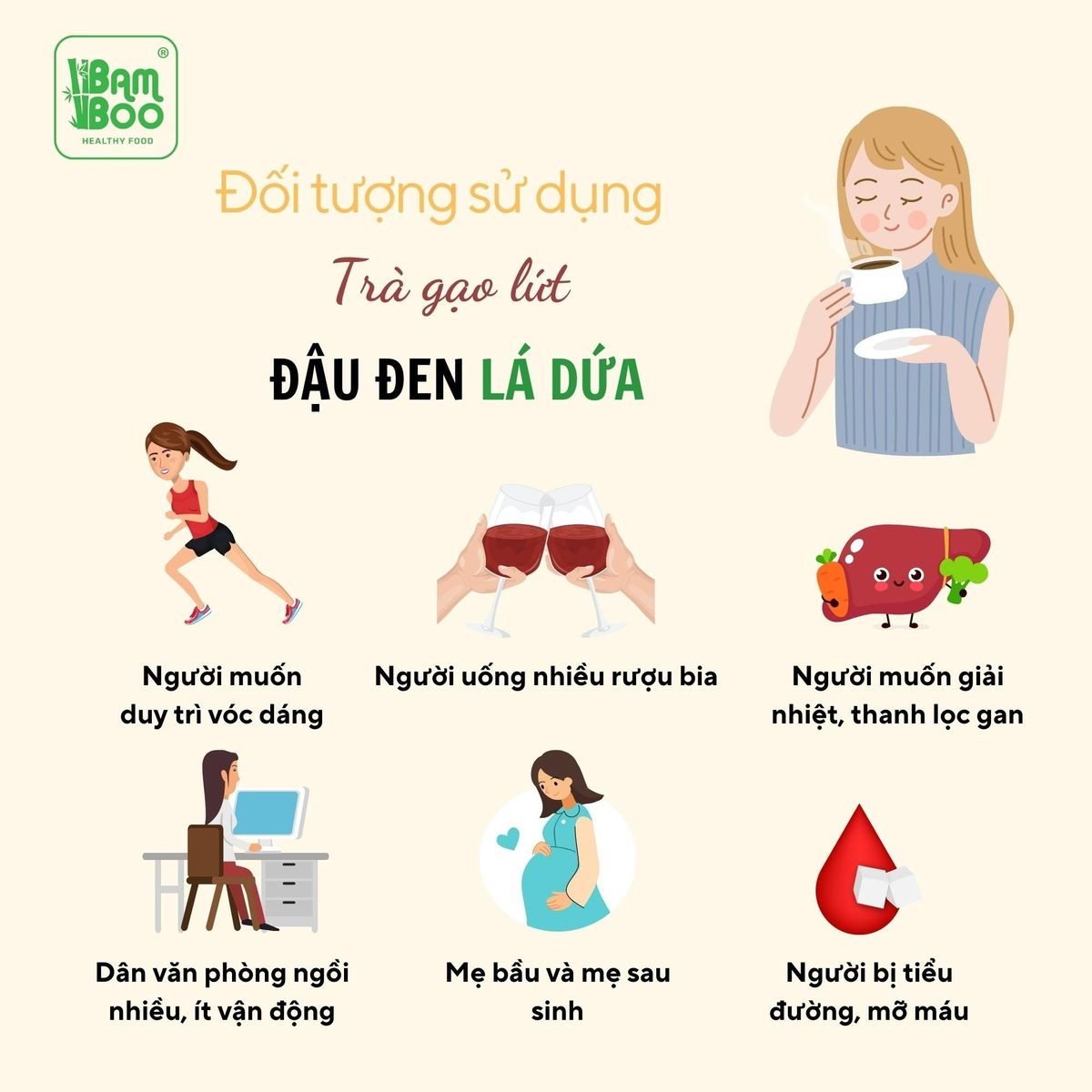 TRÀ GẠO LỨT ĐẬU ĐEN LÁ DỨA HOA NHÀI PHIÊN BẢN CAO CẤP - DETOKO TRÀ GẠO LỨT ĐẬU ĐEN LÁ DỨA HOA NHÀI PHIÊN BẢN CAO CẤP - DETOKO