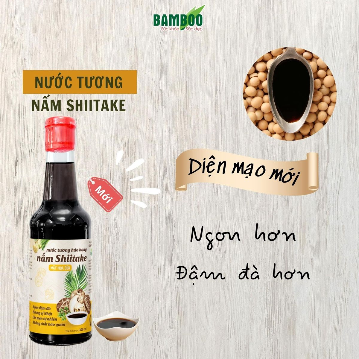 NƯỚC TƯƠNG NẤM SHIITAKE MẬT HOA DỪA HẢO HẠN 300ML - DETOKO NƯỚC TƯƠNG NẤM SHIITAKE MẬT HOA DỪA HẢO HẠN 300ML - DETOKO
