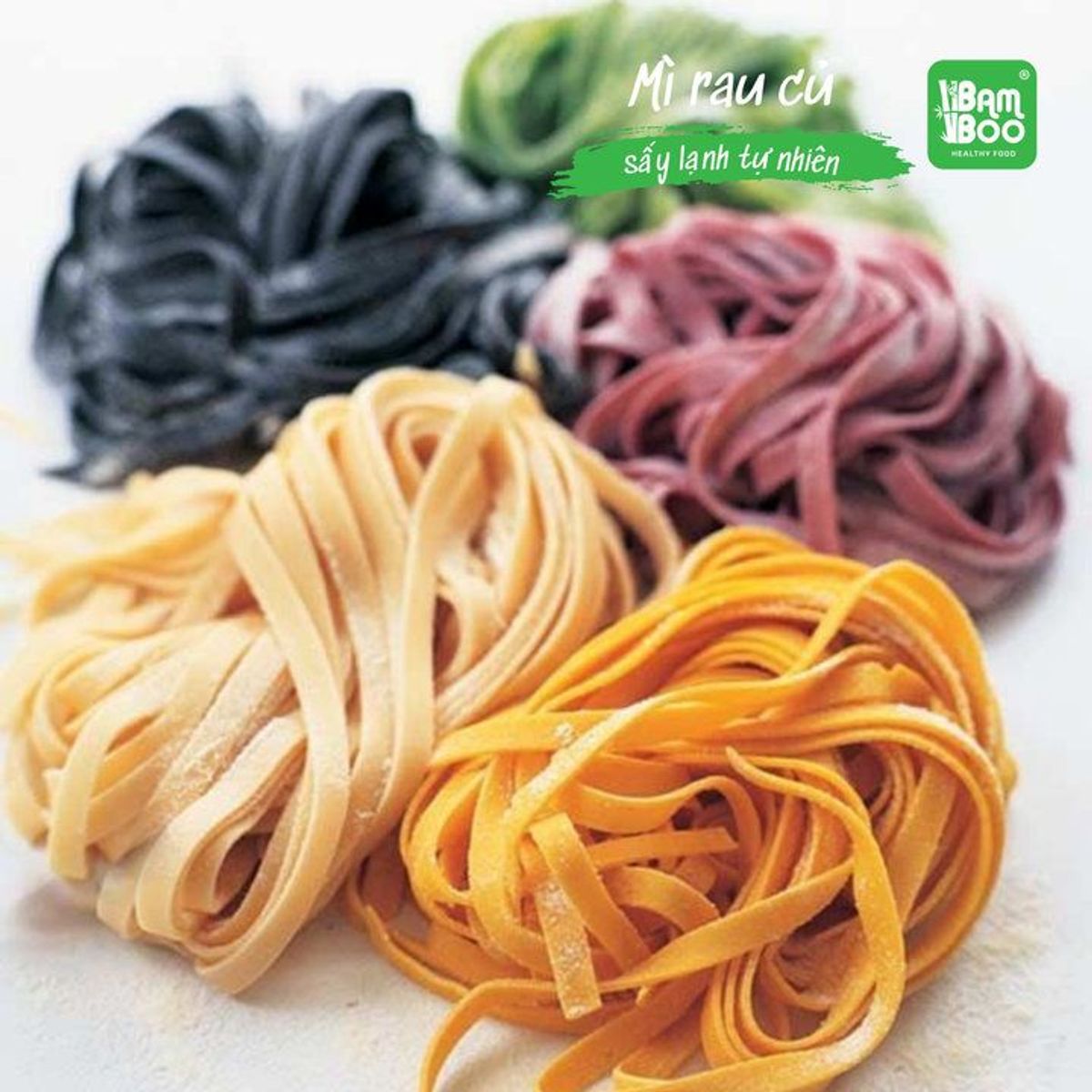 MÌ RAU CỦ SẤY LẠNH TỰ NHIÊN 500G - BAMBOO FOOD MÌ RAU CỦ SẤY LẠNH TỰ NHIÊN 500G - BAMBOO FOOD