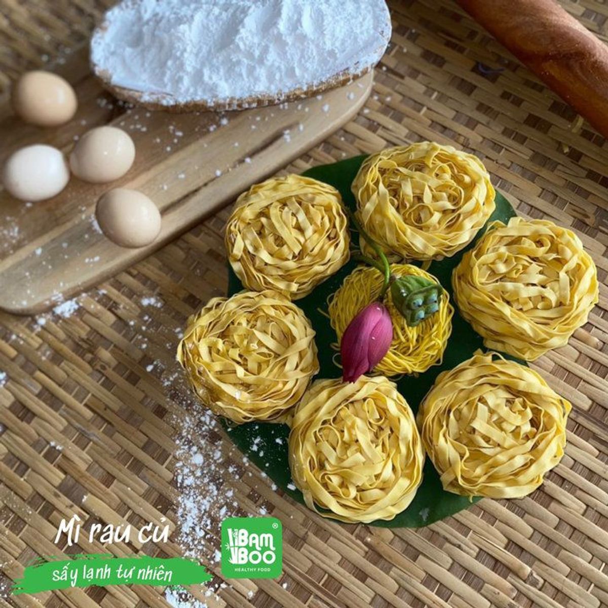 MÌ RAU CỦ SẤY LẠNH TỰ NHIÊN 500G - BAMBOO FOOD MÌ RAU CỦ SẤY LẠNH TỰ NHIÊN 500G - BAMBOO FOOD