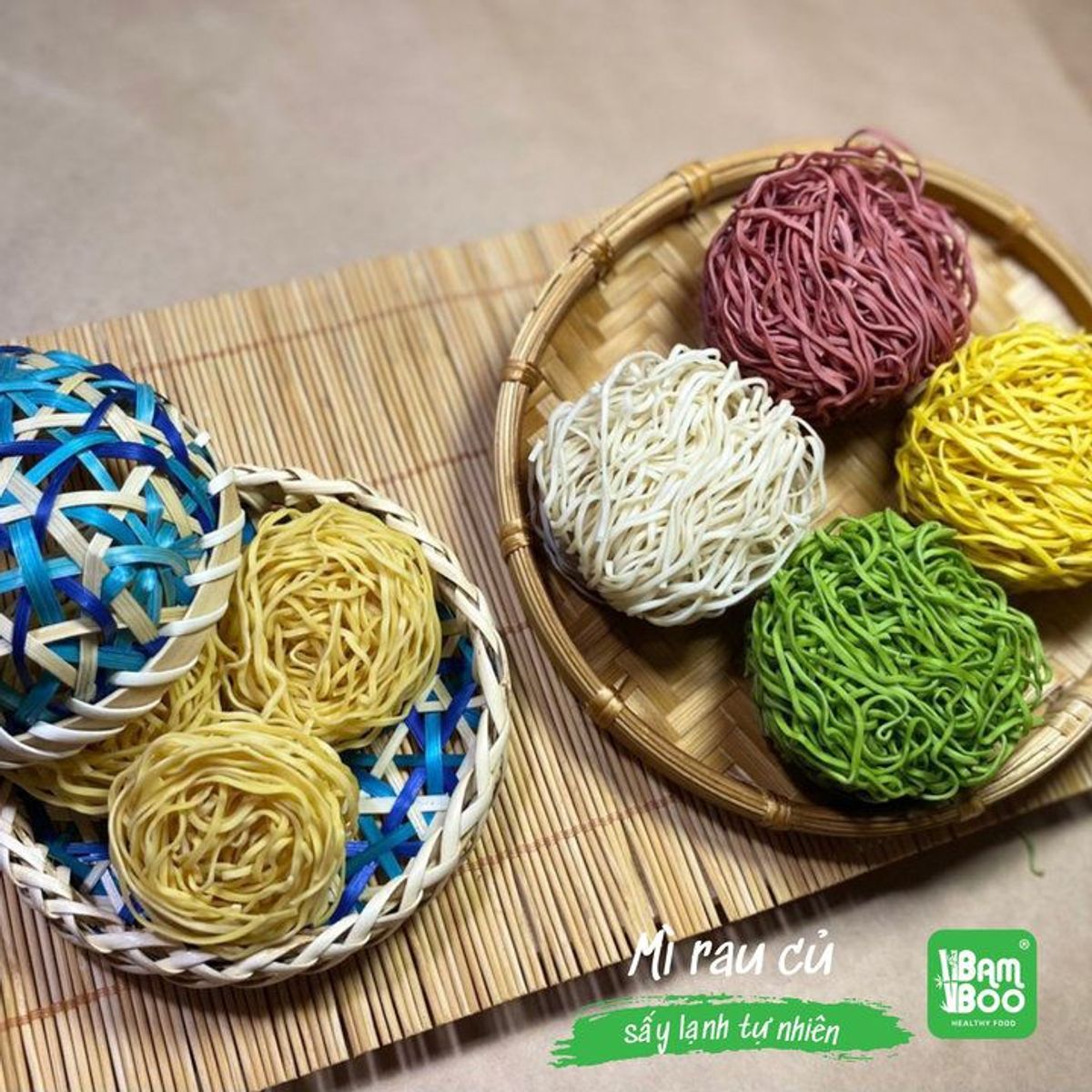 MÌ RAU CỦ SẤY LẠNH TỰ NHIÊN 500G - BAMBOO FOOD MÌ RAU CỦ SẤY LẠNH TỰ NHIÊN 500G - BAMBOO FOOD