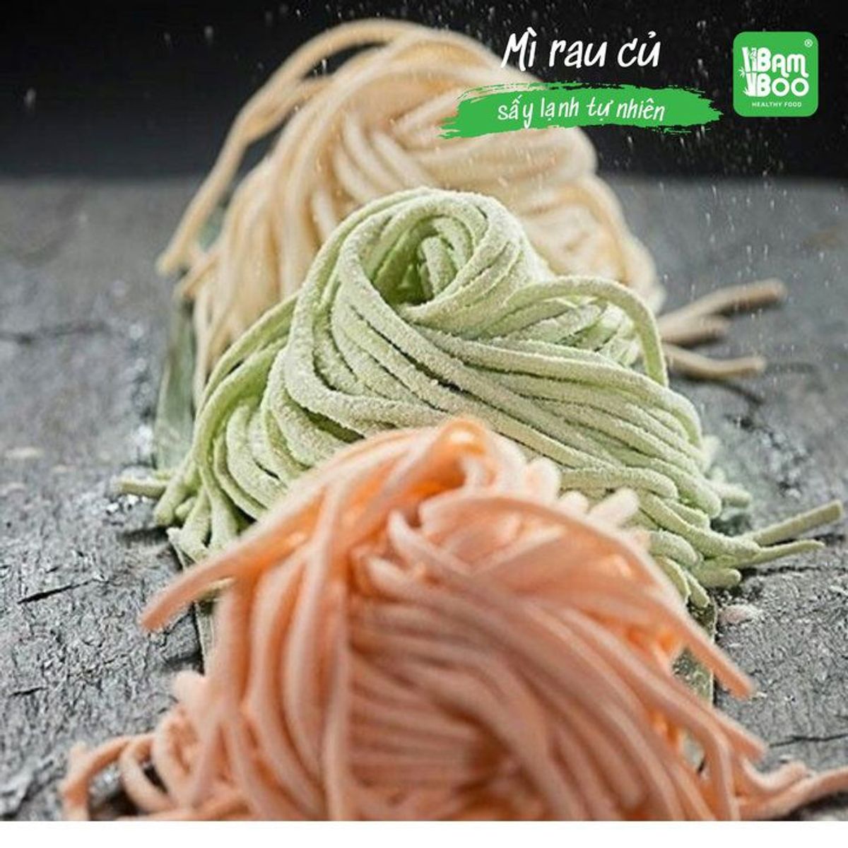 MÌ RAU CỦ SẤY LẠNH TỰ NHIÊN 500G - BAMBOO FOOD MÌ RAU CỦ SẤY LẠNH TỰ NHIÊN 500G - BAMBOO FOOD