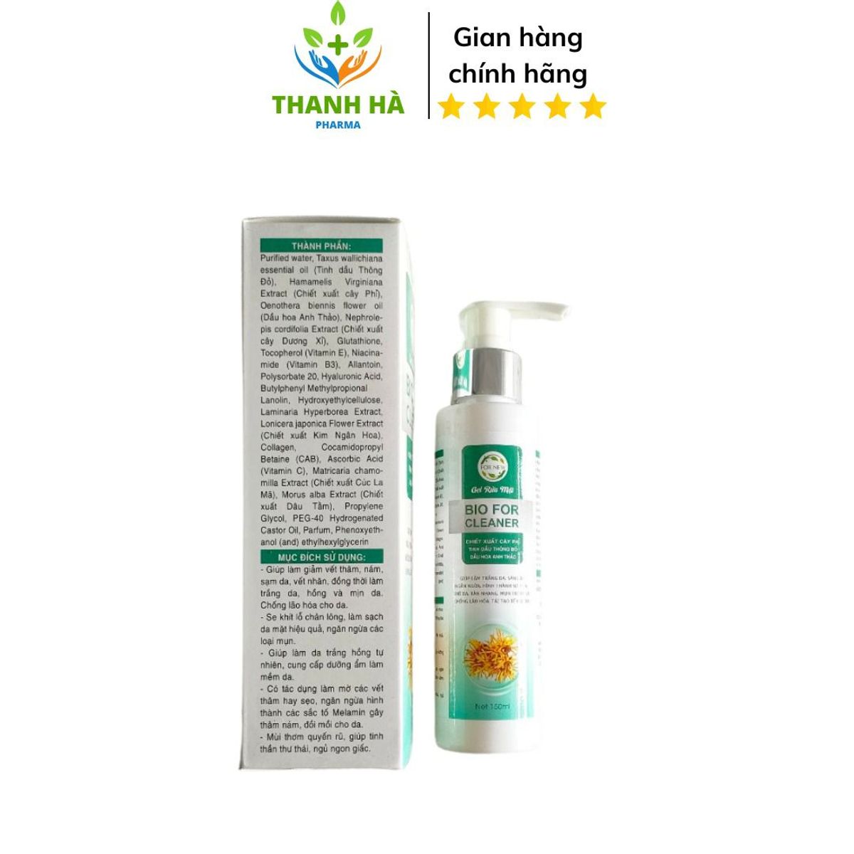 GEL RỬA MẶT BIOFOR CLEANER GIÚP LÀM TRẮNG SÁNG DA NGỪA MỤN NÁM TÀN NHANG TÁI TẠO TẾ BÀO - FORNEW GEL RỬA MẶT BIOFOR CLEANER GIÚP LÀM TRẮNG SÁNG DA NGỪA MỤN NÁM TÀN NHANG TÁI TẠO TẾ BÀO - FORNEW