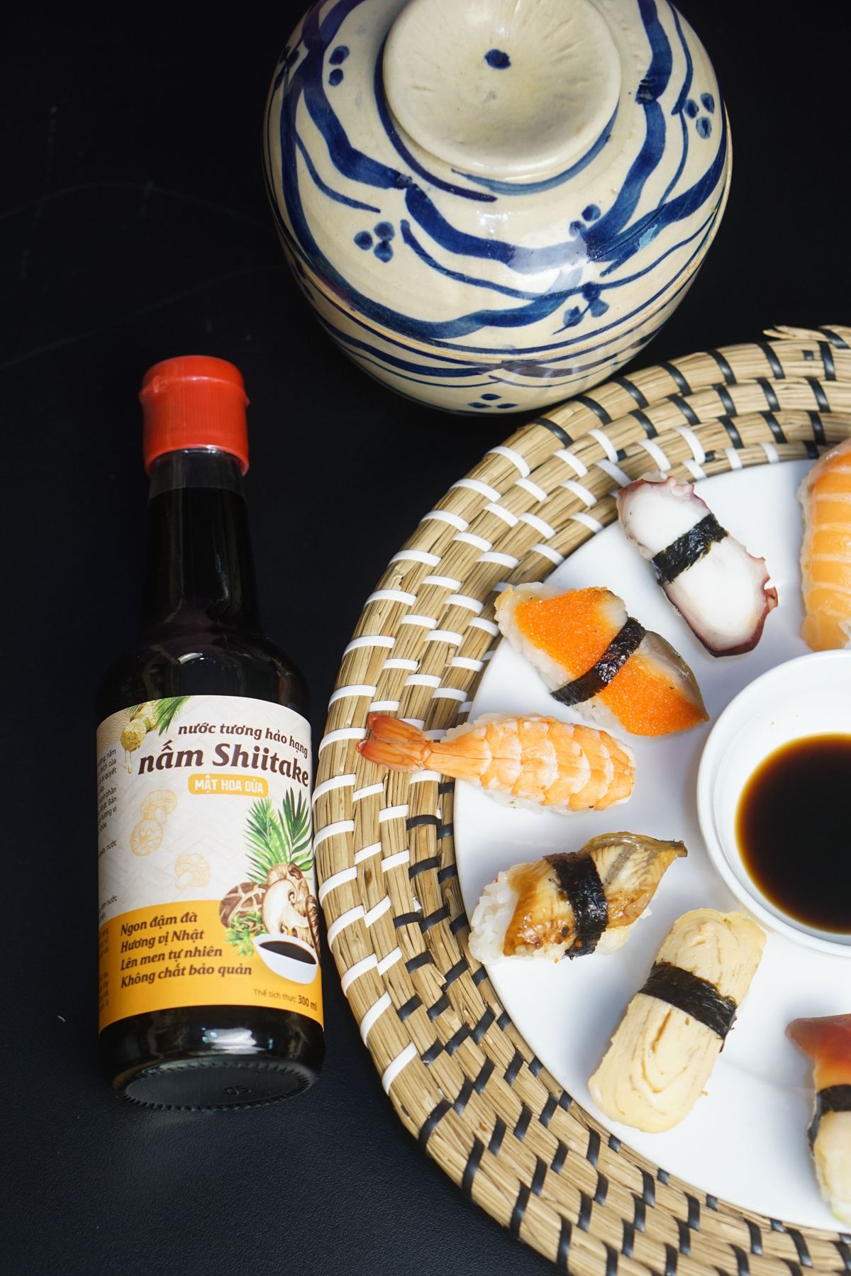 NƯỚC TƯƠNG NẤM SHIITAKE MẬT HOA DỪA HẢO HẠN 300ML - DETOKO NƯỚC TƯƠNG NẤM SHIITAKE MẬT HOA DỪA HẢO HẠN 300ML - DETOKO