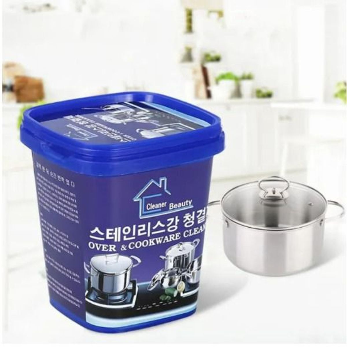 KEM TẨY RỮA, ĐÁNH BÓNG XOONG NỒI, TẨY VẾT BẨN ĐA NĂNG HÀN QUỐC CTB103 - BECHIP KEM TẨY RỮA, ĐÁNH BÓNG XOONG NỒI, TẨY VẾT BẨN ĐA NĂNG HÀN QUỐC CTB103 - BECHIP