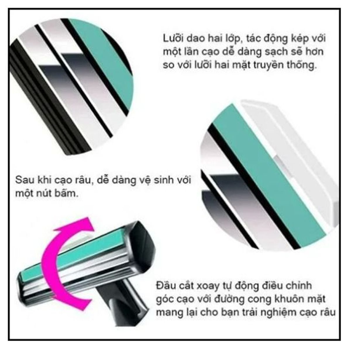 BỘ DAO CẠO RÂU GỒM 1 DAO CẠO, 36 LƯỠI DAO VÀ 1 TUÝP KEM CẠO CTB583 - BECHIP BỘ DAO CẠO RÂU GỒM 1 DAO CẠO, 36 LƯỠI DAO VÀ 1 TUÝP KEM CẠO CTB583 - BECHIP